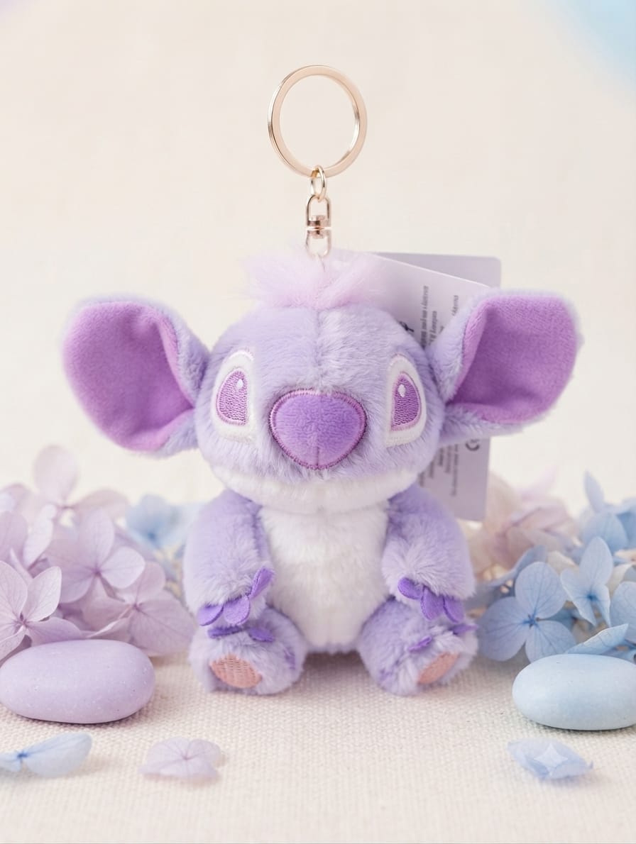 Llavero Peluche Stitch Morado